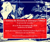 I Semana de Filosofia & Literatura UFSCar