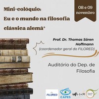 Mini-colóquio: Eu e o mundo na filosofia clássica alemã 